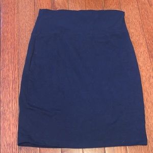 Navy blue mini skirt